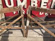 画像12: Vintage Industrial Rustic Wooden Folding Sawhorses (B934) (12)