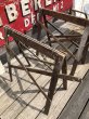 画像10: Vintage Industrial Rustic Wooden Folding Sawhorses (B934) (10)