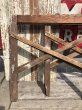 画像23: Vintage Industrial Rustic Wooden Folding Sawhorses (B934) (23)
