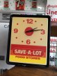 画像20: Vintage Advertising SAVE-A-LOT Food Stores Store DIsplay Light Clock Sign (B940) (20)