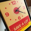 画像10: Vintage Advertising SAVE-A-LOT Food Stores Store DIsplay Light Clock Sign (B940) (10)