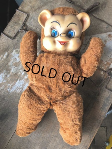 画像7: Vintage Rubber Face Doll Bear 33cm (B938) (7)