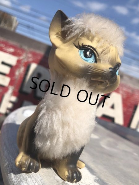画像10: 1970 Vintage KAMER Inc Made in Japan Cat Rubber Vinyl Toy  (B937) (10)