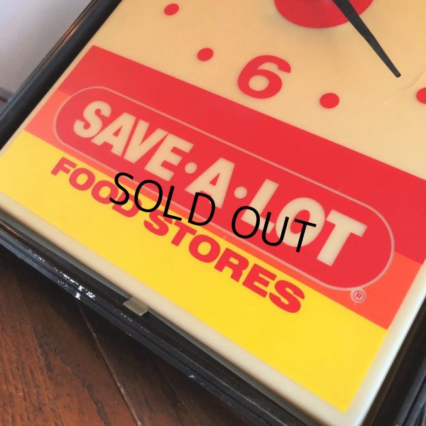 画像9: Vintage Advertising SAVE-A-LOT Food Stores Store DIsplay Light Clock Sign (B940) (9)