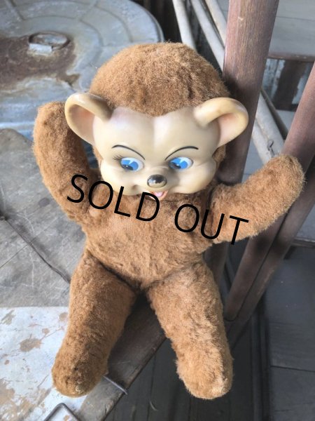 画像4: Vintage Rubber Face Doll Bear 33cm (B938) (4)