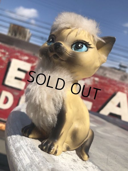 画像7: 1970 Vintage KAMER Inc Made in Japan Cat Rubber Vinyl Toy  (B937) (7)