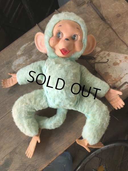 画像6: Vintage Rubber Face Doll Monley 40cm (B939) (6)