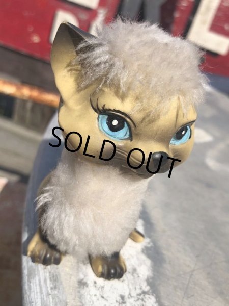 画像5: 1970 Vintage KAMER Inc Made in Japan Cat Rubber Vinyl Toy  (B937) (5)