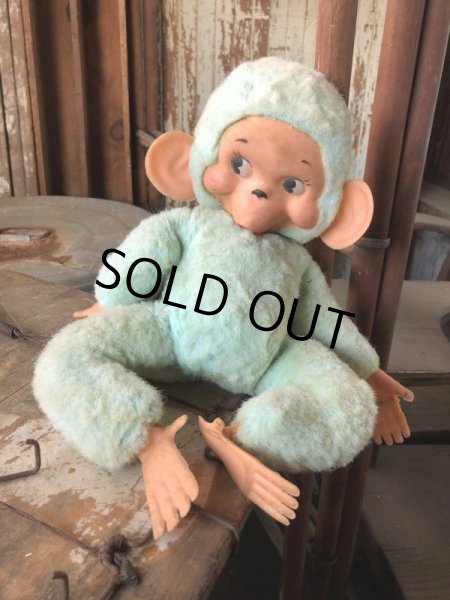 画像2: Vintage Rubber Face Doll Monley 40cm (B939) (2)