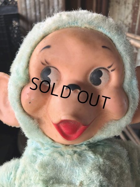 画像9: Vintage Rubber Face Doll Monley 40cm (B939) (9)