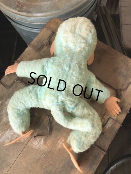 画像5: Vintage Rubber Face Doll Monley 40cm (B939) (5)