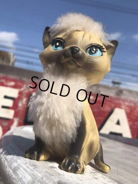 画像14: 1970 Vintage KAMER Inc Made in Japan Cat Rubber Vinyl Toy  (B937) (14)