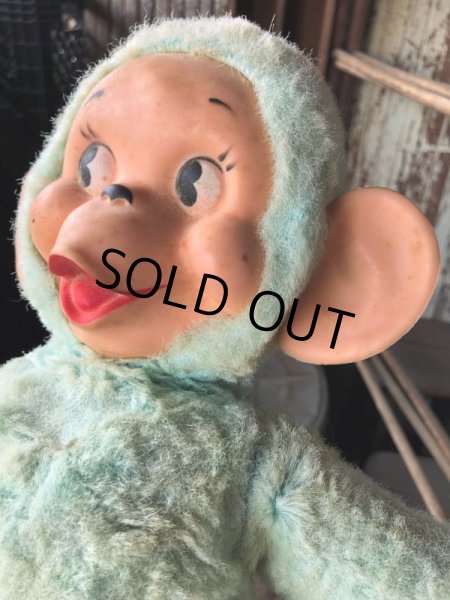 画像8: Vintage Rubber Face Doll Monley 40cm (B939) (8)