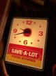 画像18: Vintage Advertising SAVE-A-LOT Food Stores Store DIsplay Light Clock Sign (B940) (18)
