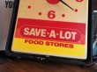 画像17: Vintage Advertising SAVE-A-LOT Food Stores Store DIsplay Light Clock Sign (B940) (17)