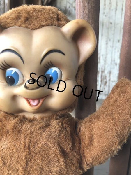 画像3: Vintage Rubber Face Doll Bear 33cm (B938) (3)