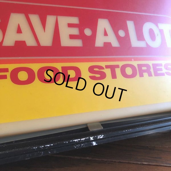 画像13: Vintage Advertising SAVE-A-LOT Food Stores Store DIsplay Light Clock Sign (B940) (13)