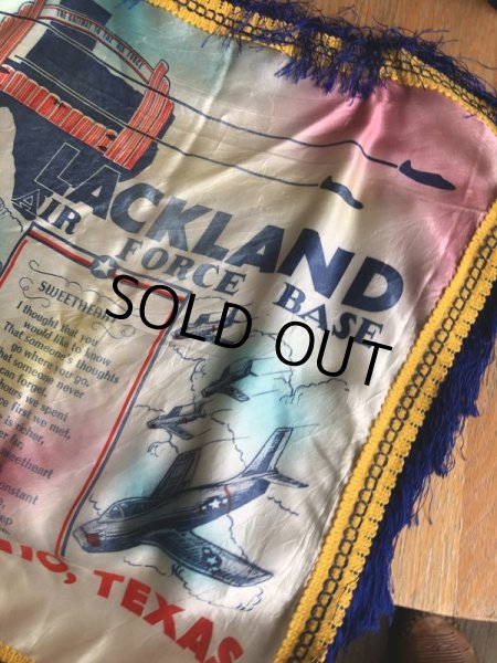 画像8: Vintage Souvenir Cushion Cover LACKLAND AIR FORCE  BASE (B942) (8)