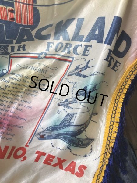画像3: Vintage Souvenir Cushion Cover LACKLAND AIR FORCE  BASE (B942) (3)