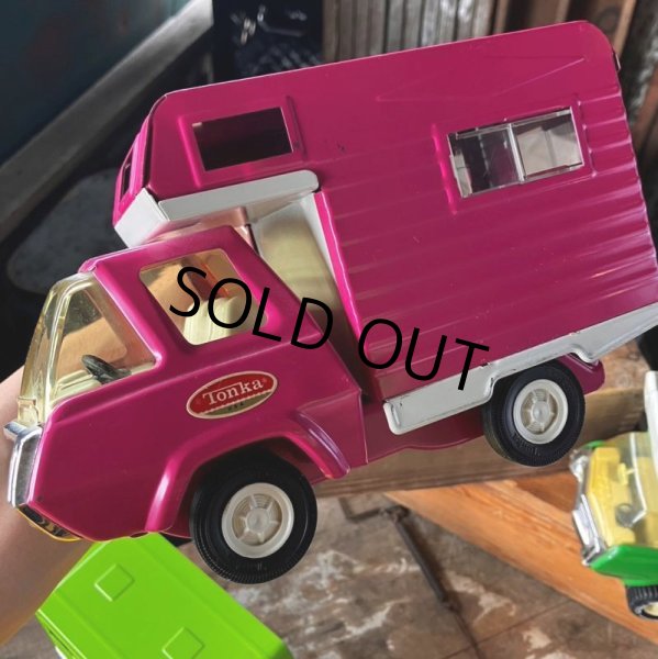 画像10: Vintage Tonka Camper Camping - Car Pink (B945) (10)