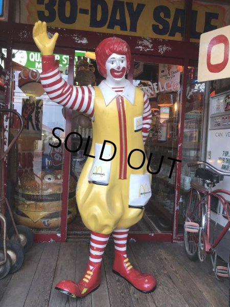 画像18: Vintage Ronald McDonald Store Display Life Size Statue  (B484) (18)