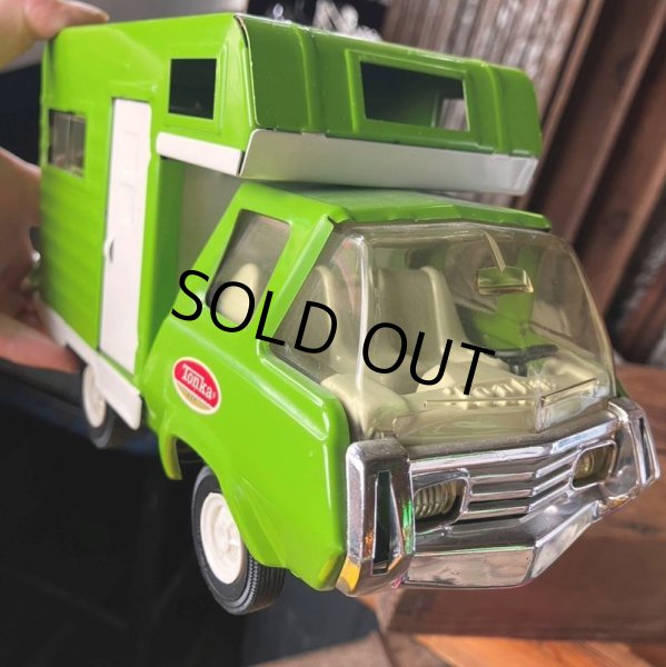画像12: Vintage Tonka Camper Camping - Car Green (B946) (12)