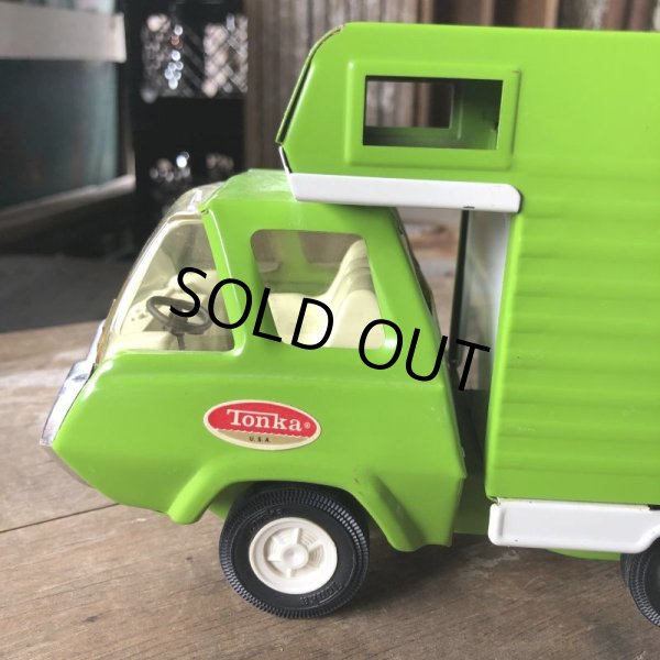 画像8: Vintage Tonka Camper Camping - Car Green (B946) (8)