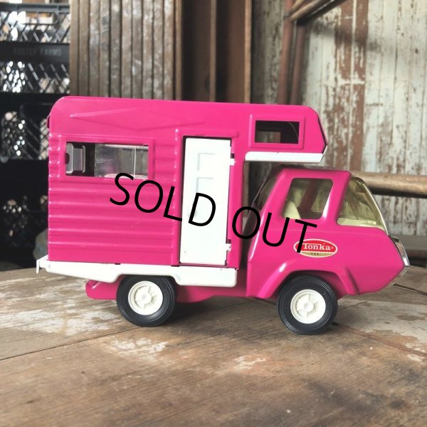 画像2: Vintage Tonka Camper Camping - Car Pink (B945) (2)