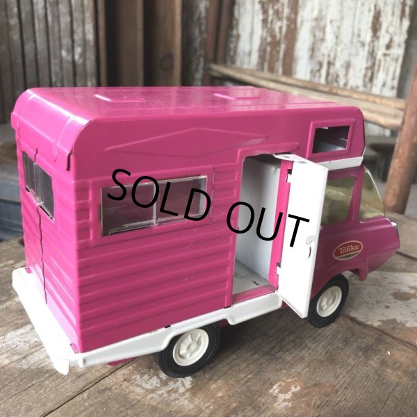 画像3: Vintage Tonka Camper Camping - Car Pink (B945) (3)