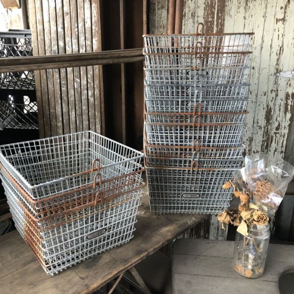 画像9: Vintage Frank D Cohan Gym Locker Metal Wire Basket #971 (B956) (9)