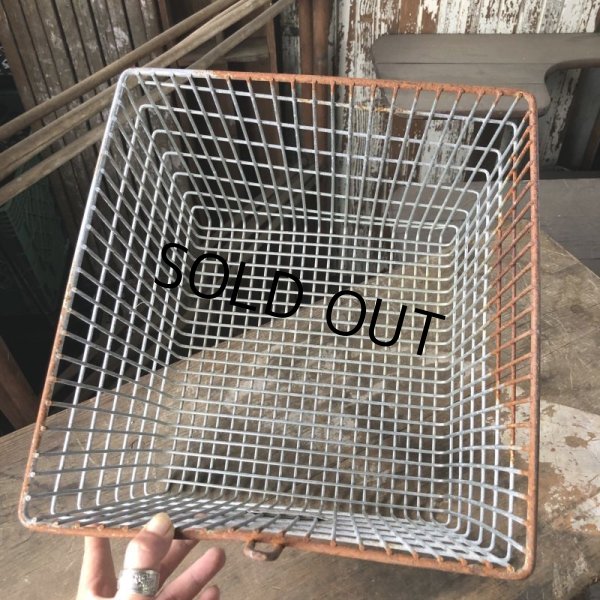 画像6: Vintage Frank D Cohan Gym Locker Metal Wire Basket #963 (B951) (6)