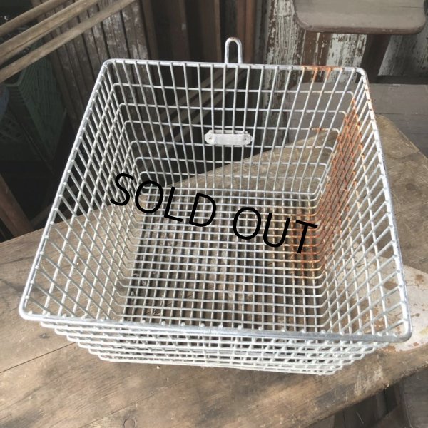 画像4: Vintage Frank D Cohan Gym Locker Metal Wire Basket #976 (B955) (4)