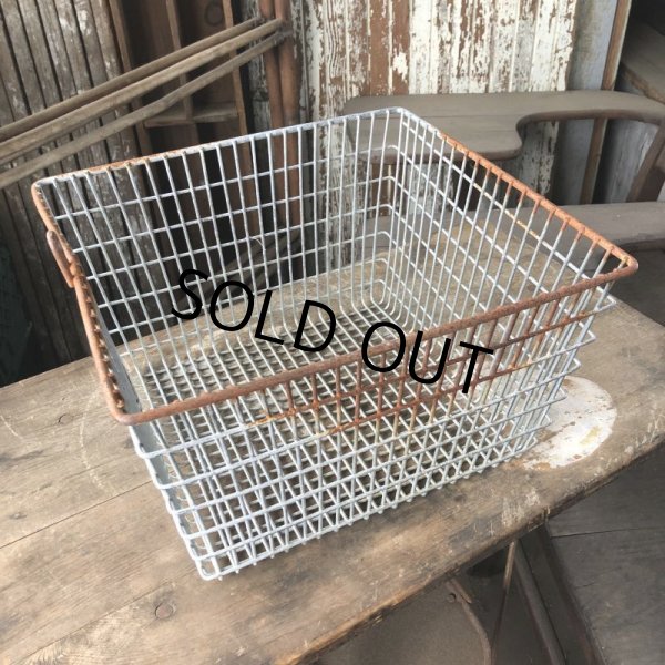 画像5: Vintage Frank D Cohan Gym Locker Metal Wire Basket #963 (B951) (5)