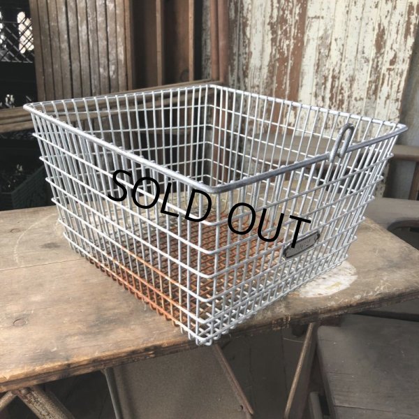 画像3: Vintage Frank D Cohan Gym Locker Metal Wire Basket #962 (B950) (3)