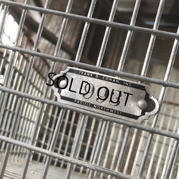画像2: Vintage Frank D Cohan Gym Locker Metal Wire Basket #993 (B960) (2)