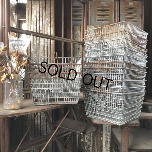 画像11: Vintage Frank D Cohan Gym Locker Metal Wire Basket #972 (B953) (11)