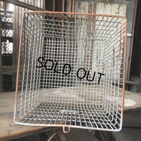 画像6: Vintage Frank D Cohan Gym Locker Metal Wire Basket #993 (B960) (6)