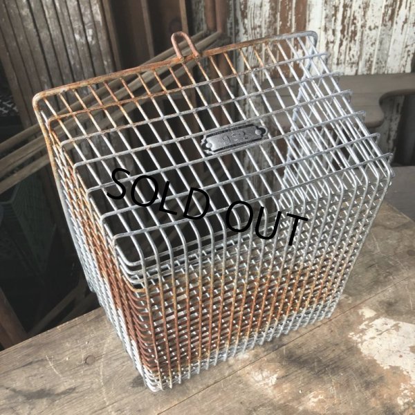 画像7: Vintage Frank D Cohan Gym Locker Metal Wire Basket #972 (B953) (7)