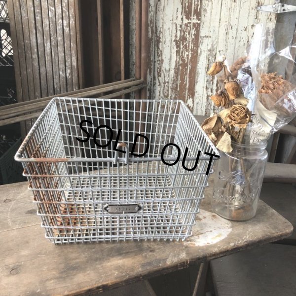 画像8: Vintage Frank D Cohan Gym Locker Metal Wire Basket #976 (B955) (8)
