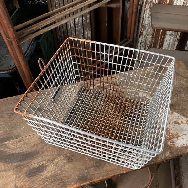 画像5: Vintage Frank D Cohan Gym Locker Metal Wire Basket #1011 (B962) (5)