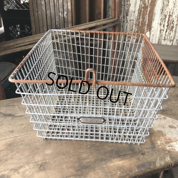 画像2: Vintage Frank D Cohan Gym Locker Metal Wire Basket #963 (B951) (2)