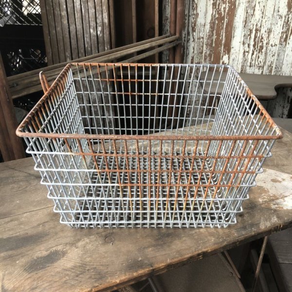 画像5: Vintage Frank D Cohan Gym Locker Metal Wire Basket #995 (B961) (5)
