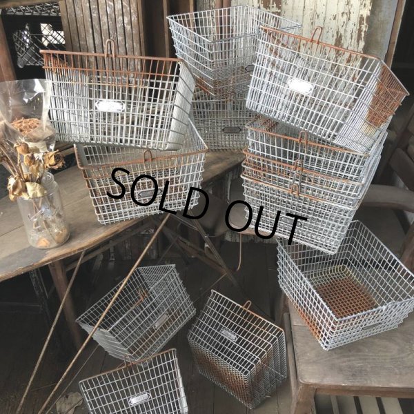 画像9: Vintage Frank D Cohan Gym Locker Metal Wire Basket #972 (B953) (9)