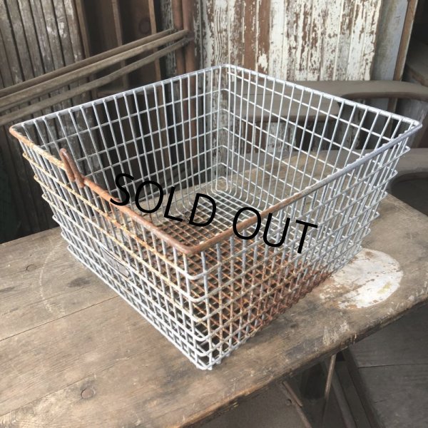 画像5: Vintage Frank D Cohan Gym Locker Metal Wire Basket #964 (B952) (5)