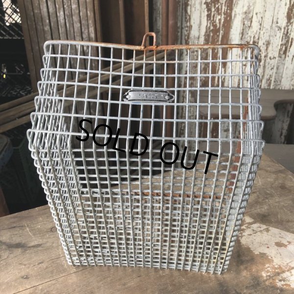 画像7: Vintage Frank D Cohan Gym Locker Metal Wire Basket #963 (B951) (7)