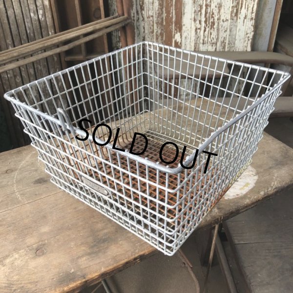 画像5: Vintage Frank D Cohan Gym Locker Metal Wire Basket #962 (B950) (5)