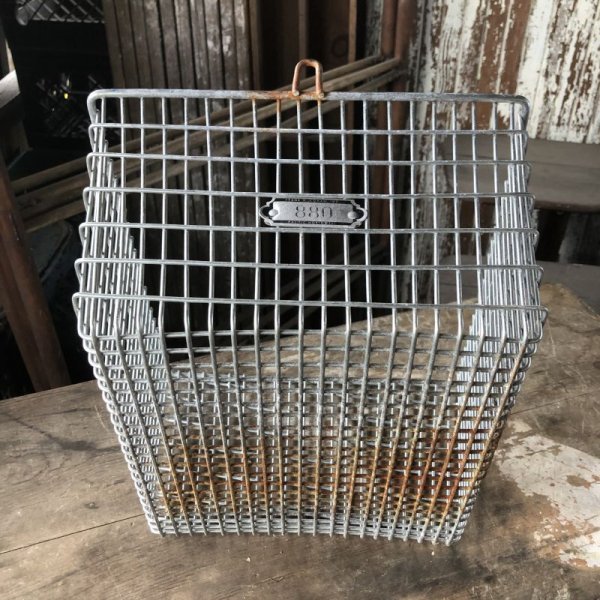 画像7: Vintage Frank D Cohan Gym Locker Metal Wire Basket #880 (B958) (7)