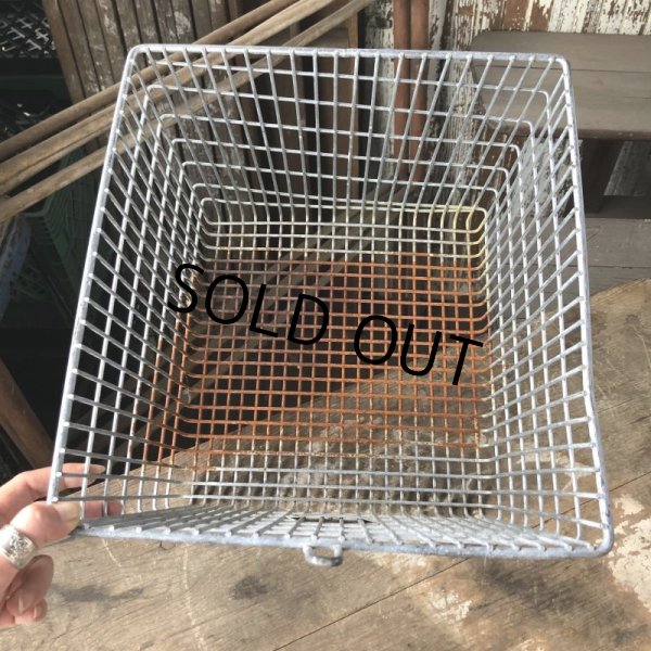 画像6: Vintage Frank D Cohan Gym Locker Metal Wire Basket #962 (B950) (6)