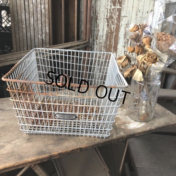 画像8: Vintage Frank D Cohan Gym Locker Metal Wire Basket #972 (B953) (8)