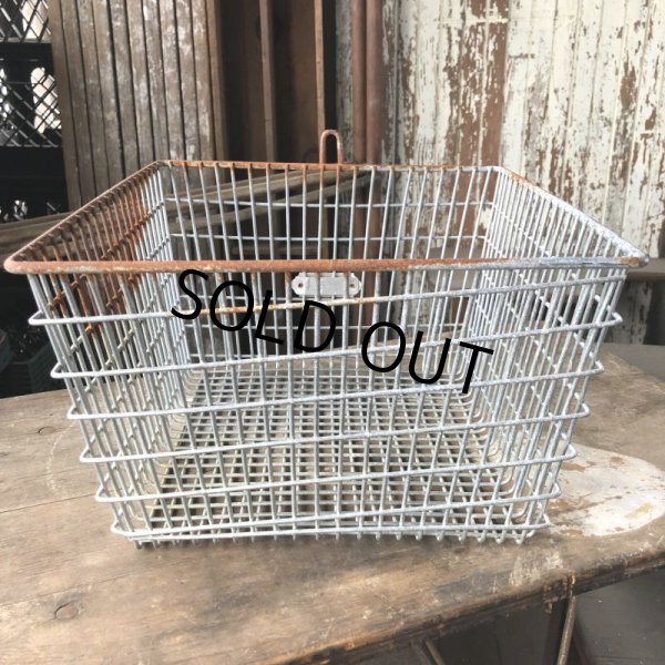 画像4: Vintage Frank D Cohan Gym Locker Metal Wire Basket #963 (B951) (4)